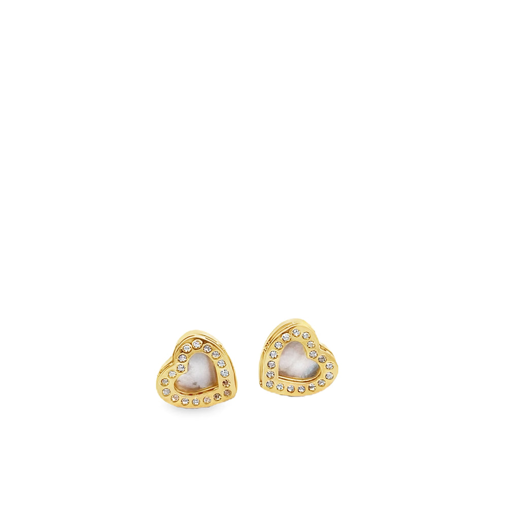 Majestic Cz Gold Baby Hearts