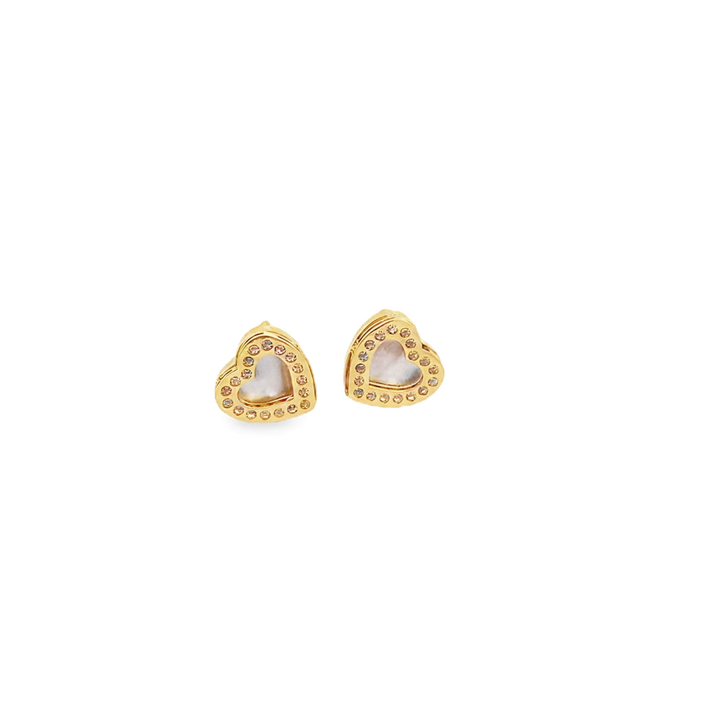 Majestic Cz Gold Baby Hearts