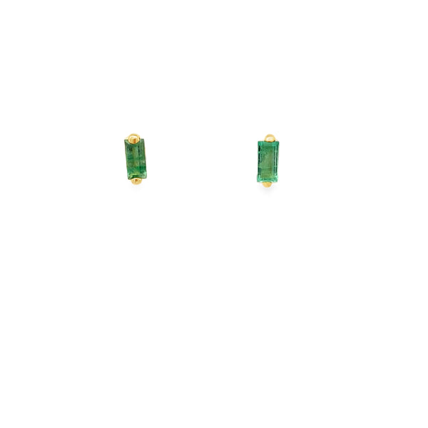 Forest Gem Emerald Baby Studs