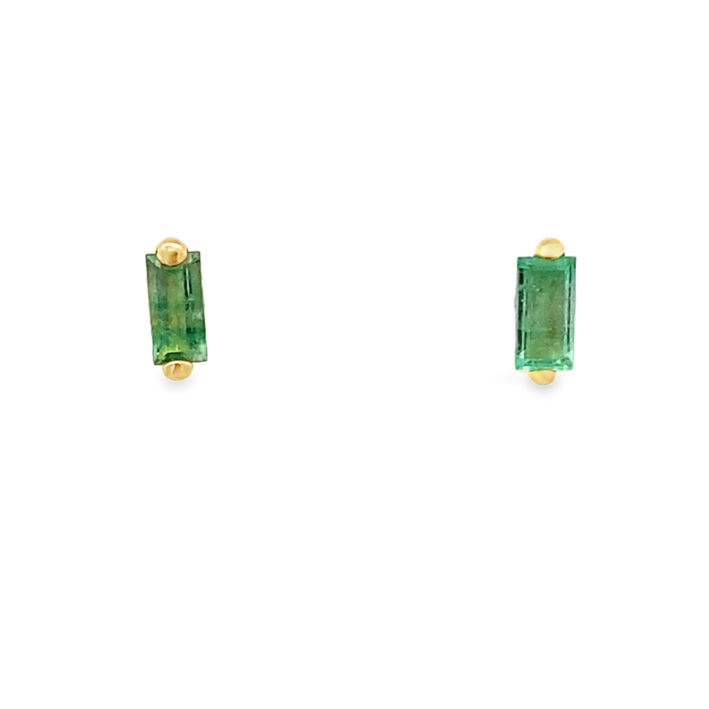 Forest Gem Emerald Baby Studs