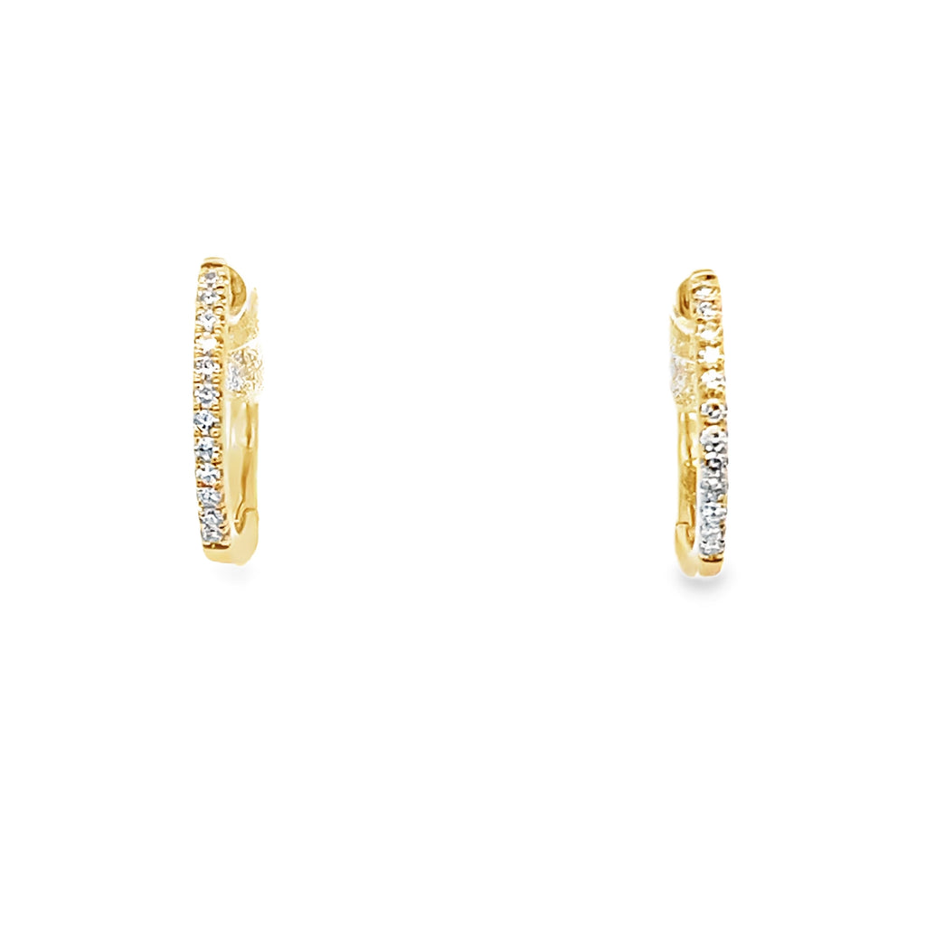 Diamond Small gold Huggies