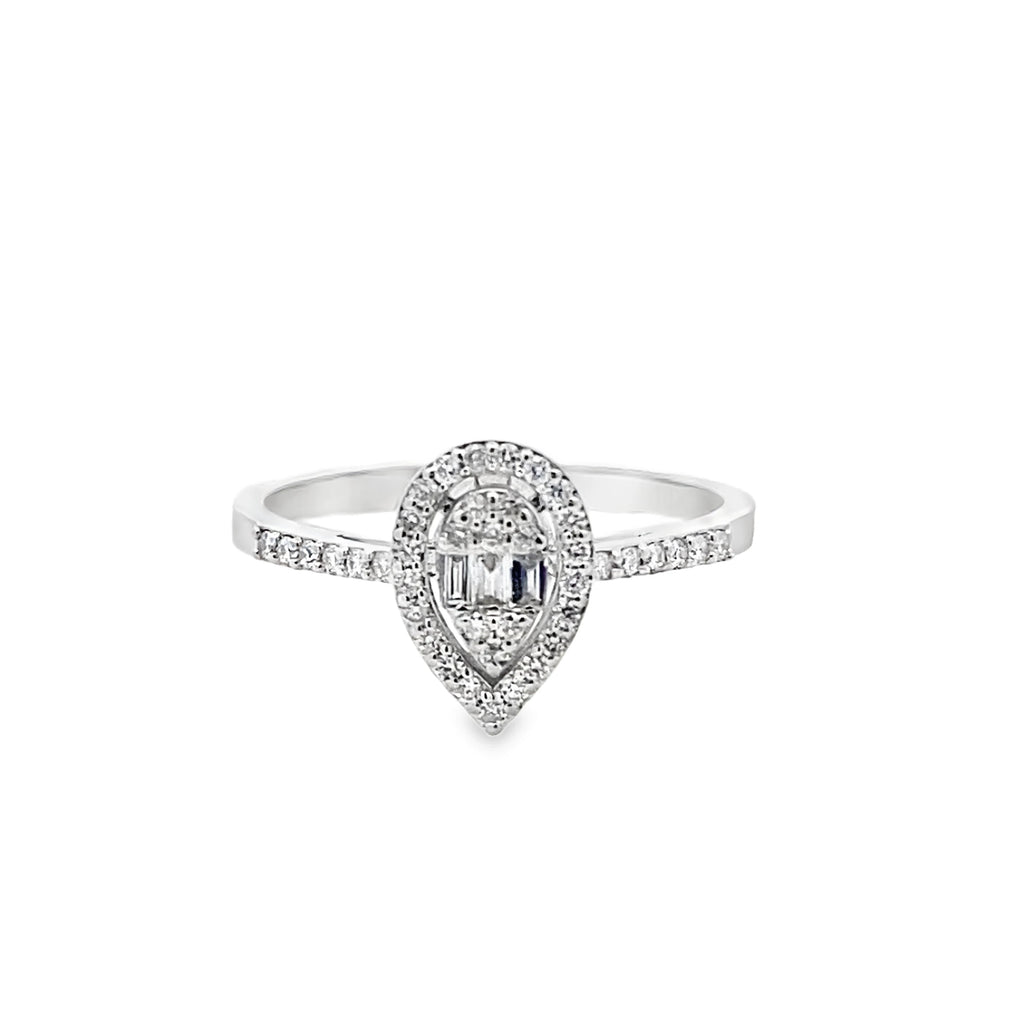 Drop Diamond Ring By Gioielli Di Valenza
