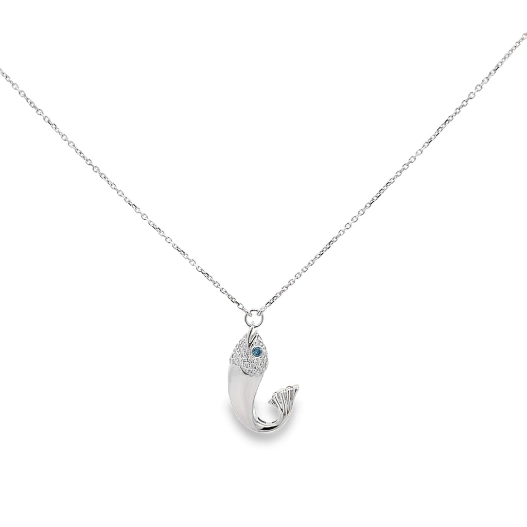White Gold Lucky Fish By Gioielli Di Valenza