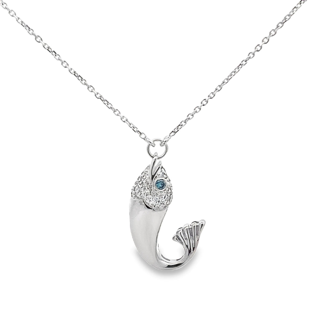 White Gold Lucky Fish By Gioielli Di Valenza