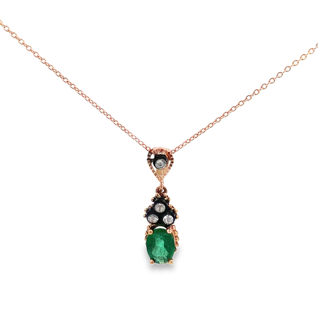 Emerald Vintage Necklace By Gioielli Di Valenza