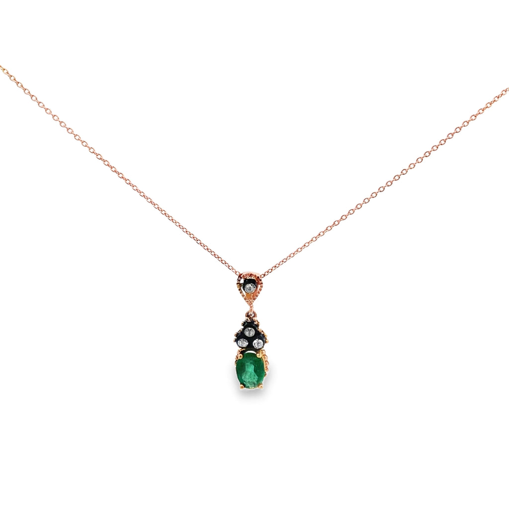 Emerald Vintage Necklace By Gioielli Di Valenza