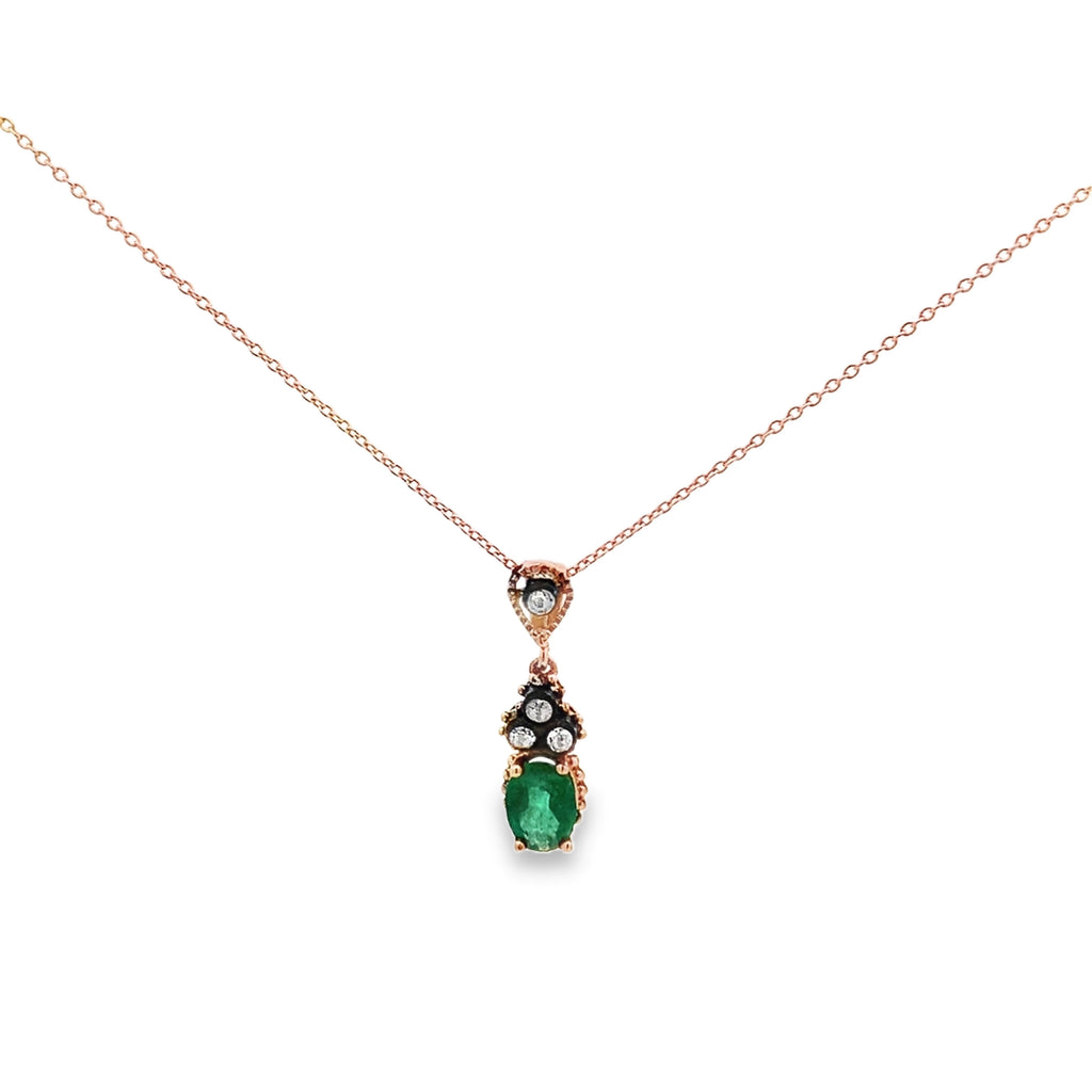Emerald Vintage Necklace By Gioielli Di Valenza
