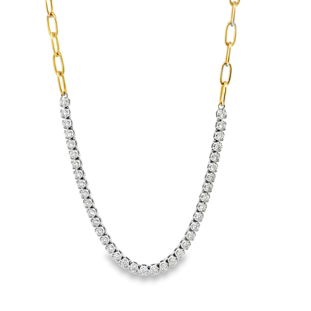 Paperclip Diamond Choker