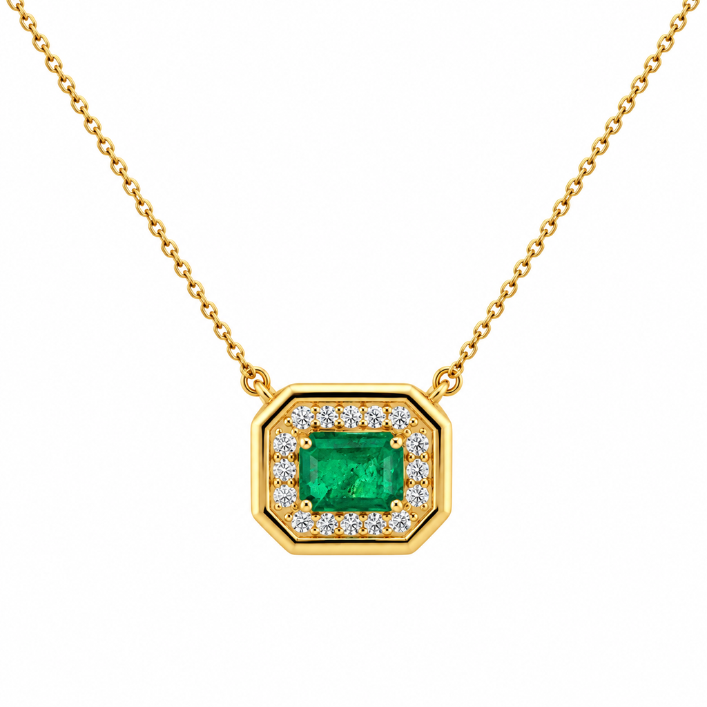 Anya Emerald Necklace By Liviluxe