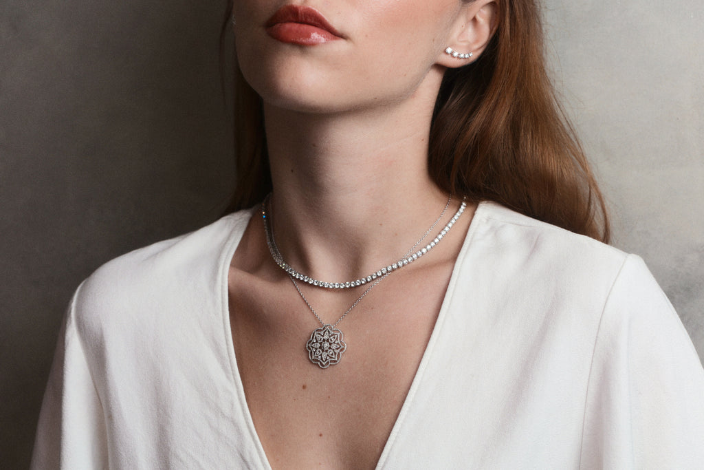New Diamond Tennis Necklace