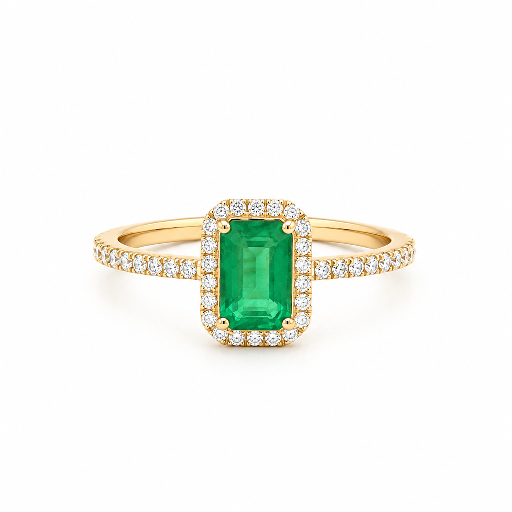Gold Emerald Ring