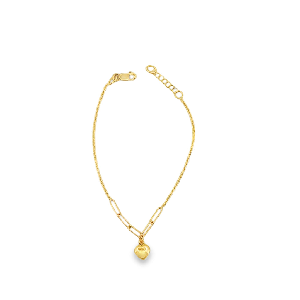Gold Heart Bracelet