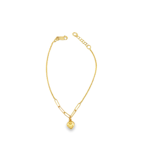 Gold Heart Bracelet