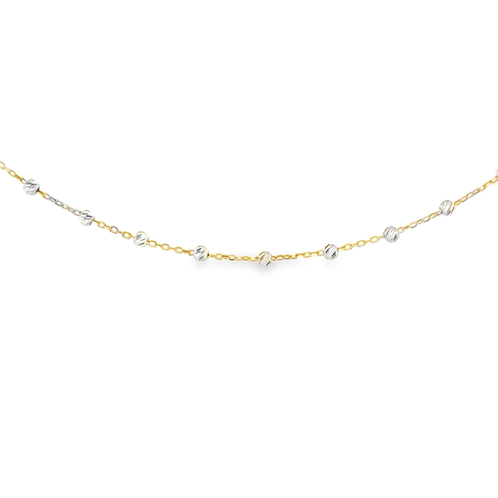 White Shine Gold Choker