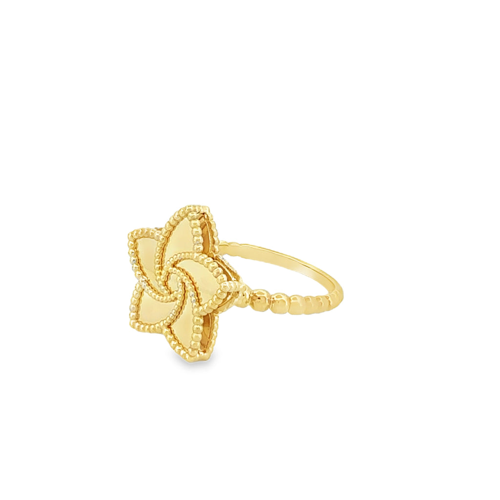 Tulip Gold Star Ring