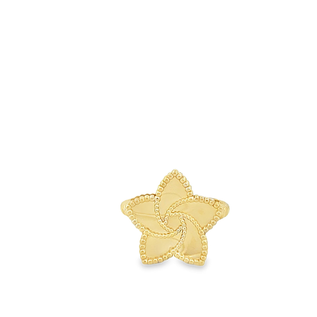 Tulip Gold Star Ring