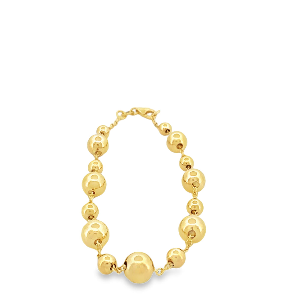 Sunny Gold Bead Bracelet