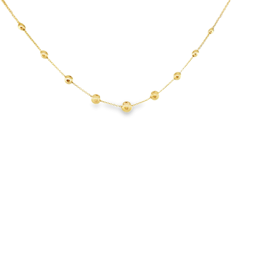 Gold Nova Bead Necklace