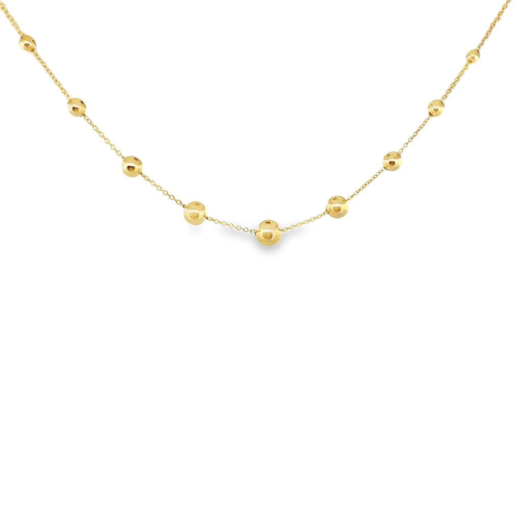 Gold Nova Bead Necklace
