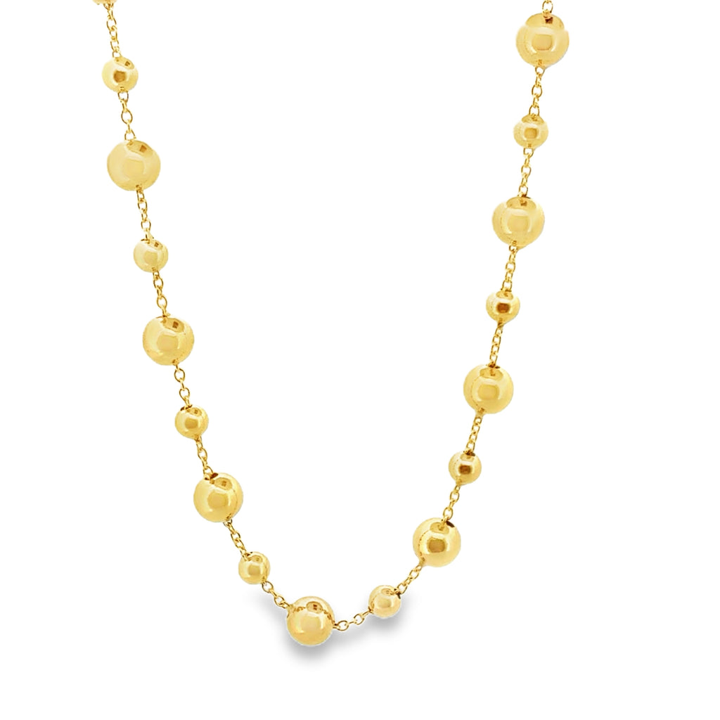 Gold Bead Stella Necklace