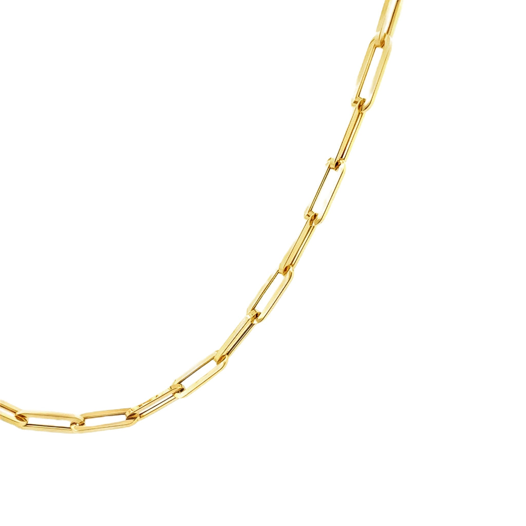 Gold Diva Paperclip Long Chain