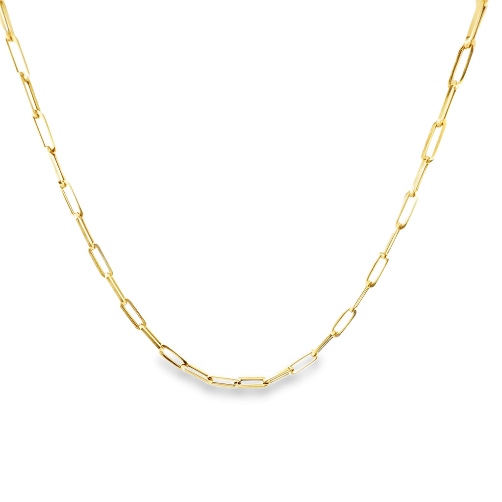Gold Diva Paperclip Long Chain