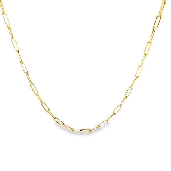 Gold Diva Paperclip Long Chain