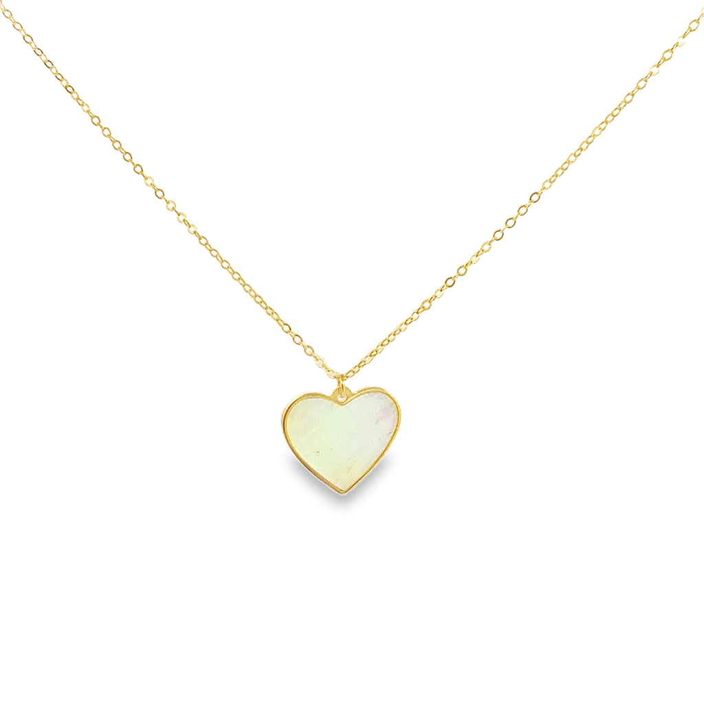 Mother Pearl Heart Necklace