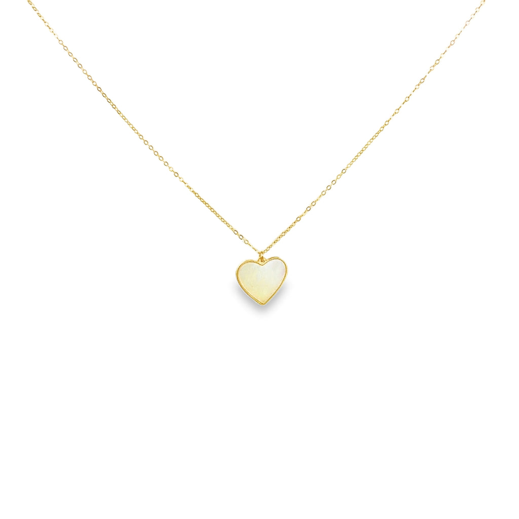 Mother Pearl Heart Necklace