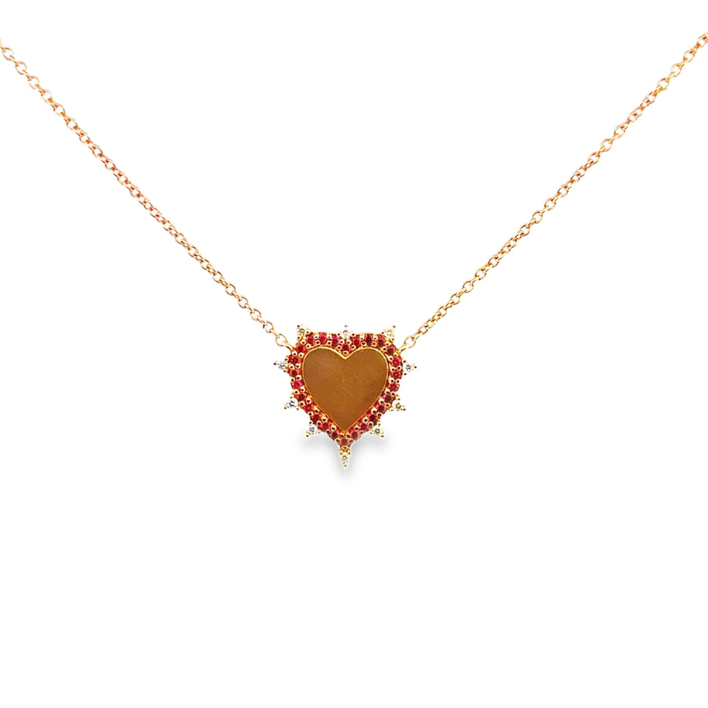 Rose Gold Heart Necklace