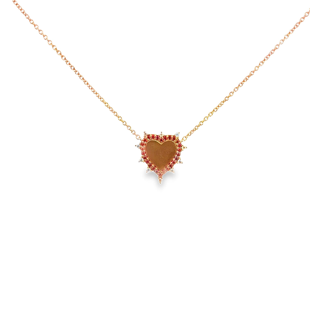 Rose Gold Heart Necklace