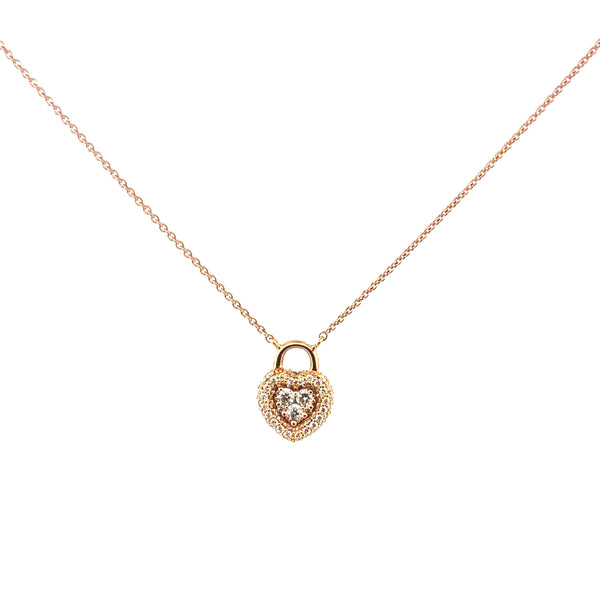 Rose Gold Heart Pendant