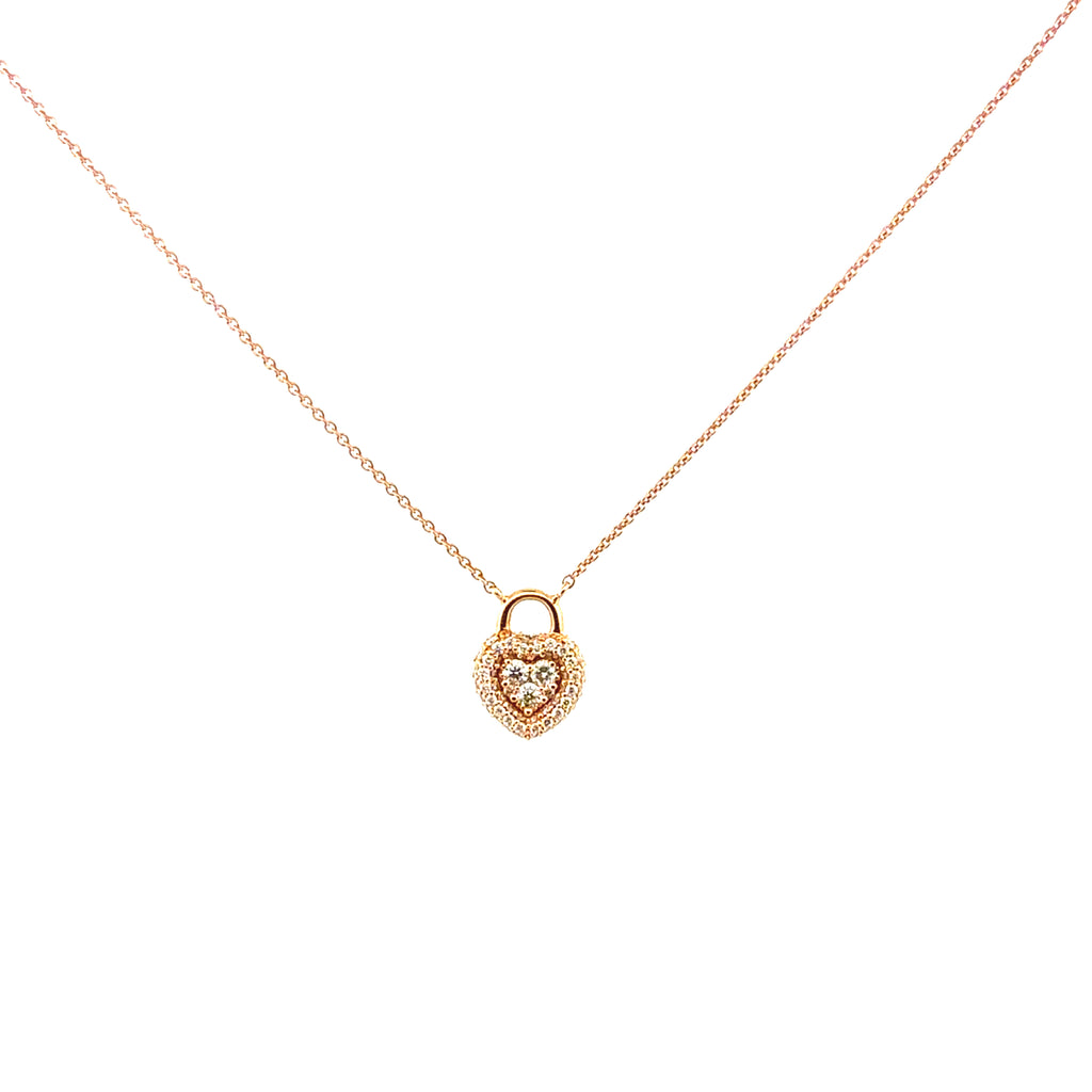 Rose Gold Heart Pendant