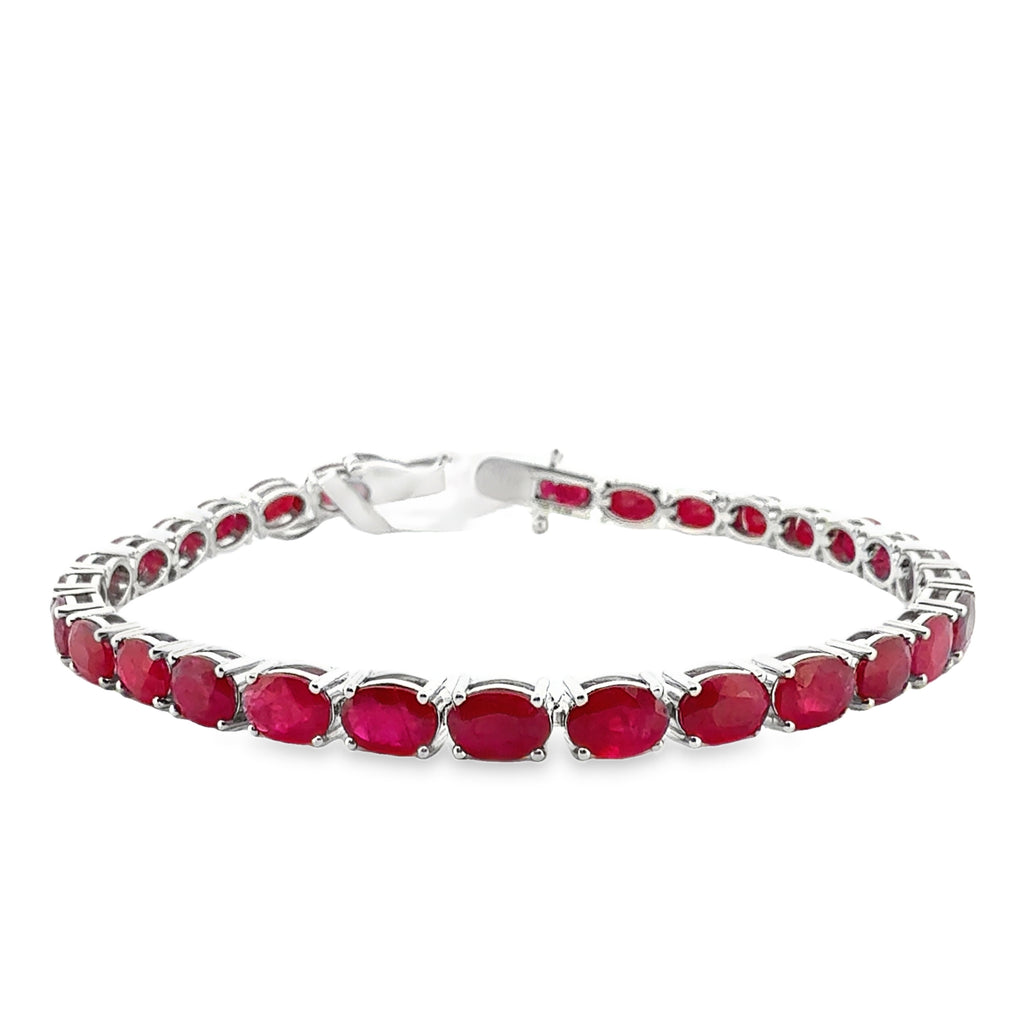 Ruby Oval Bracelet
