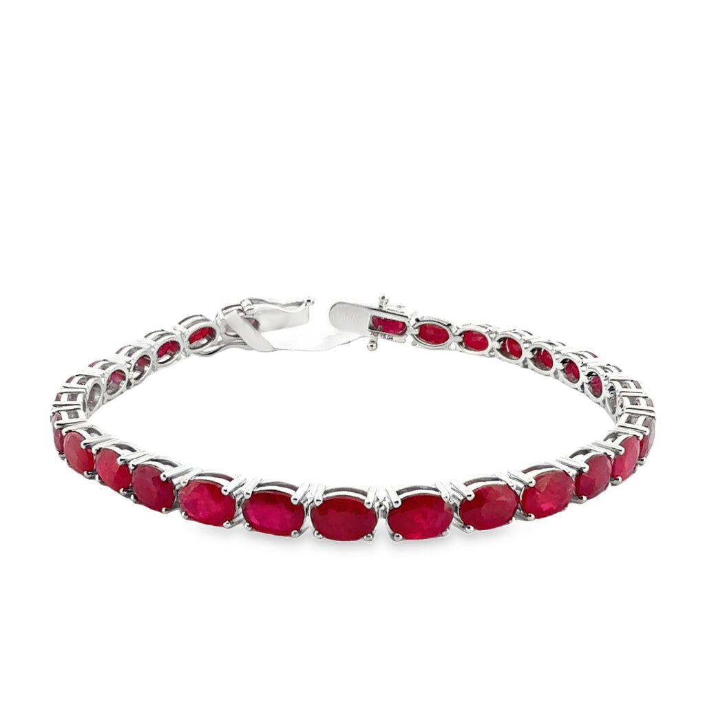 Ruby Oval Bracelet