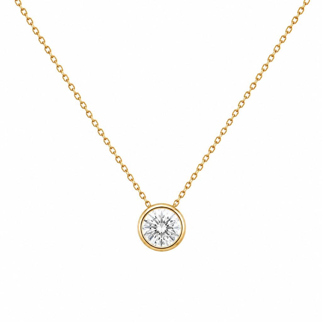 Shiny Gold Necklace By Liviluxe Lab Diamonds