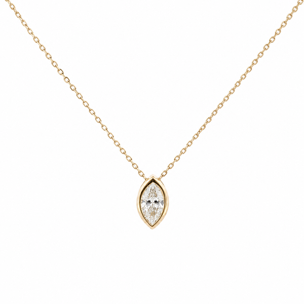 Oval Gold Necklace By Liviluxe Lab Diamonds