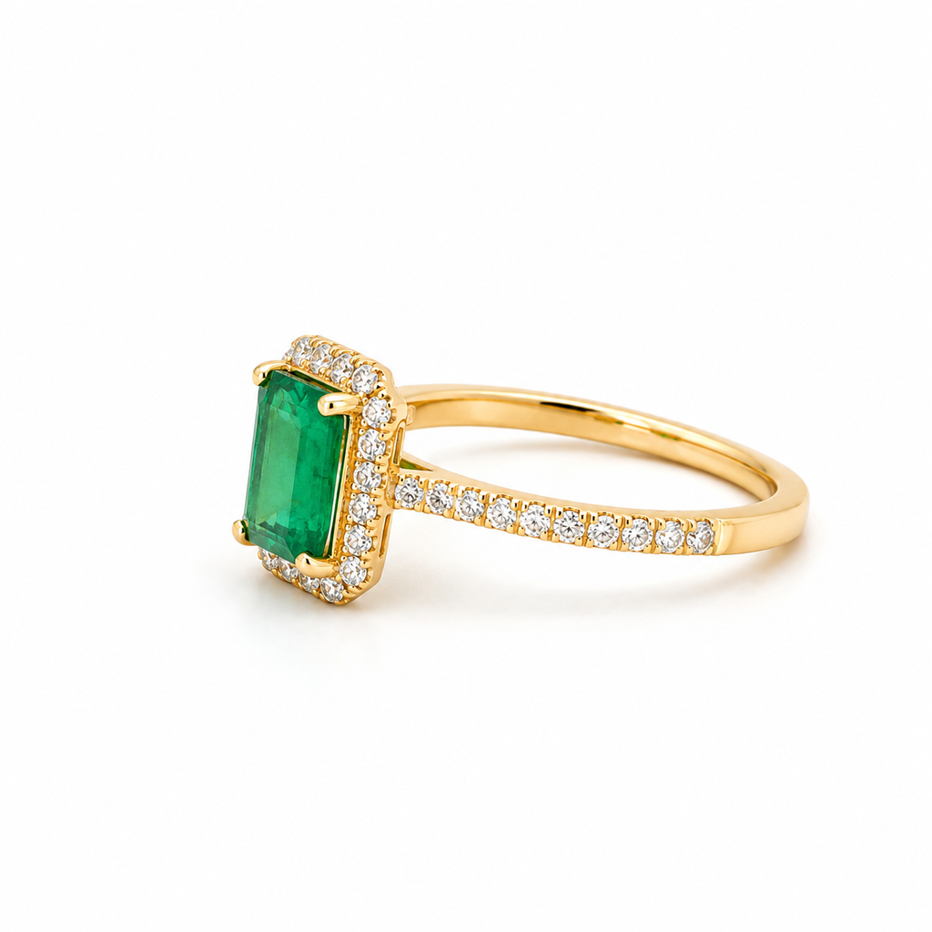 Gold Emerald Ring