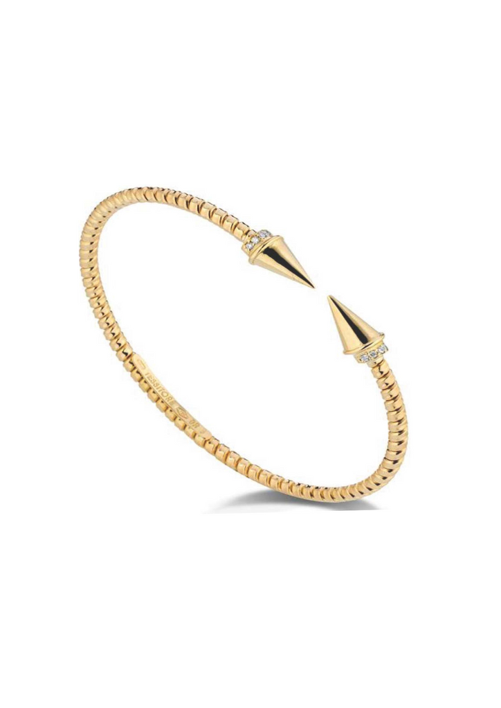 Spike Gold Bracelet by Tessitore