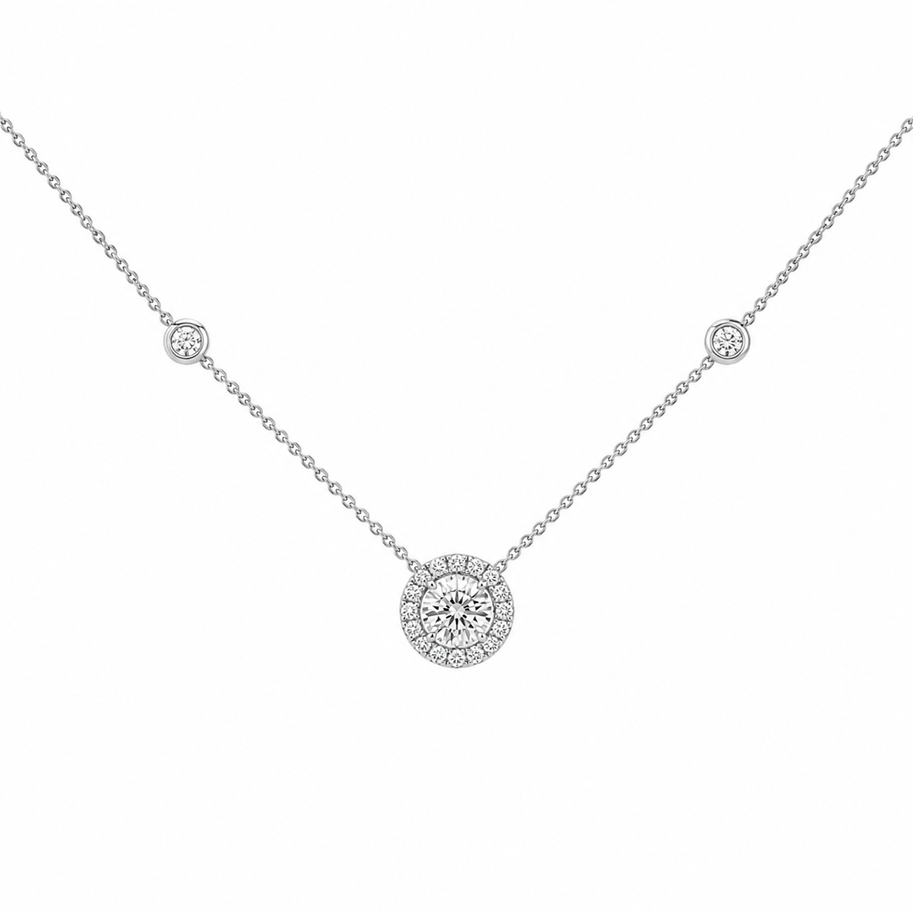 White Gold Necklace By Liviluxe