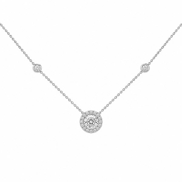 White Gold Necklace By Liviluxe