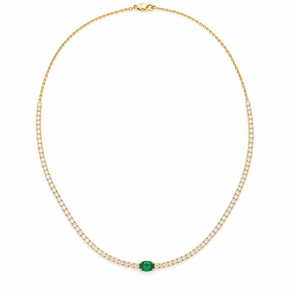 Just You Emerald Necklace By Liviluxe