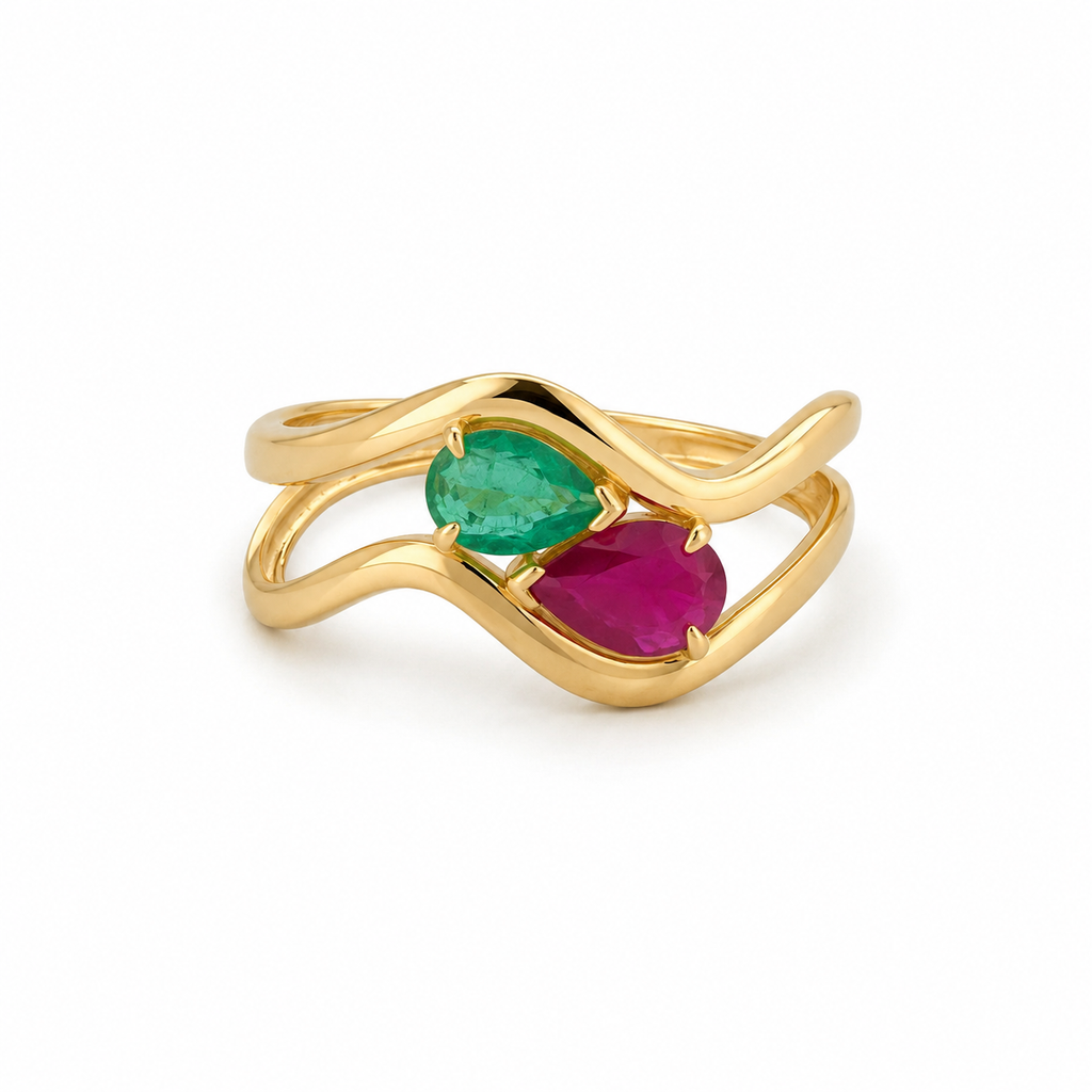 Jemma Stone Gold Ring By Liviluxe
