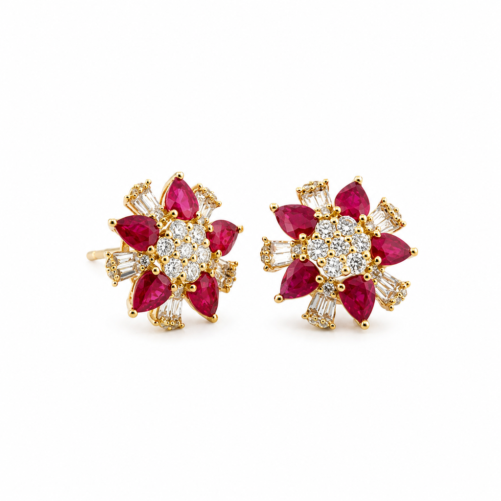 Ruby Earrings by Liviluxe