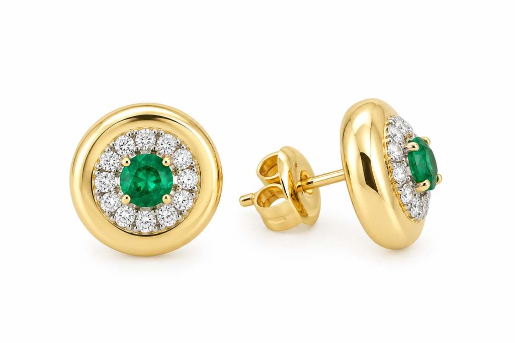 Ava Emeralds Earrings By Liviluxe