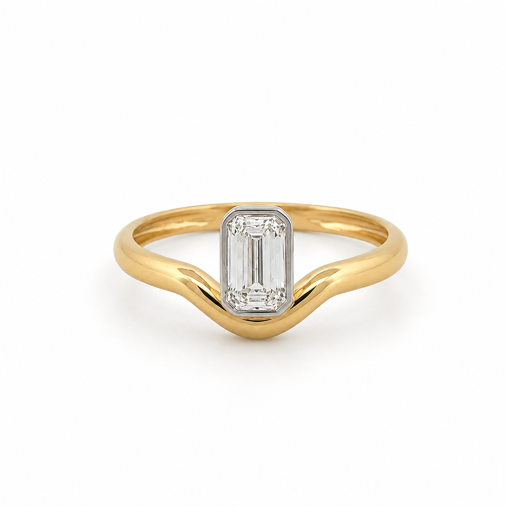 Bria Gold Ring By Liviluxe