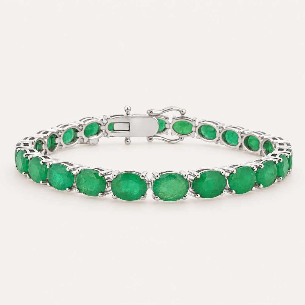 Emilia Emerald Tennis Bracelet