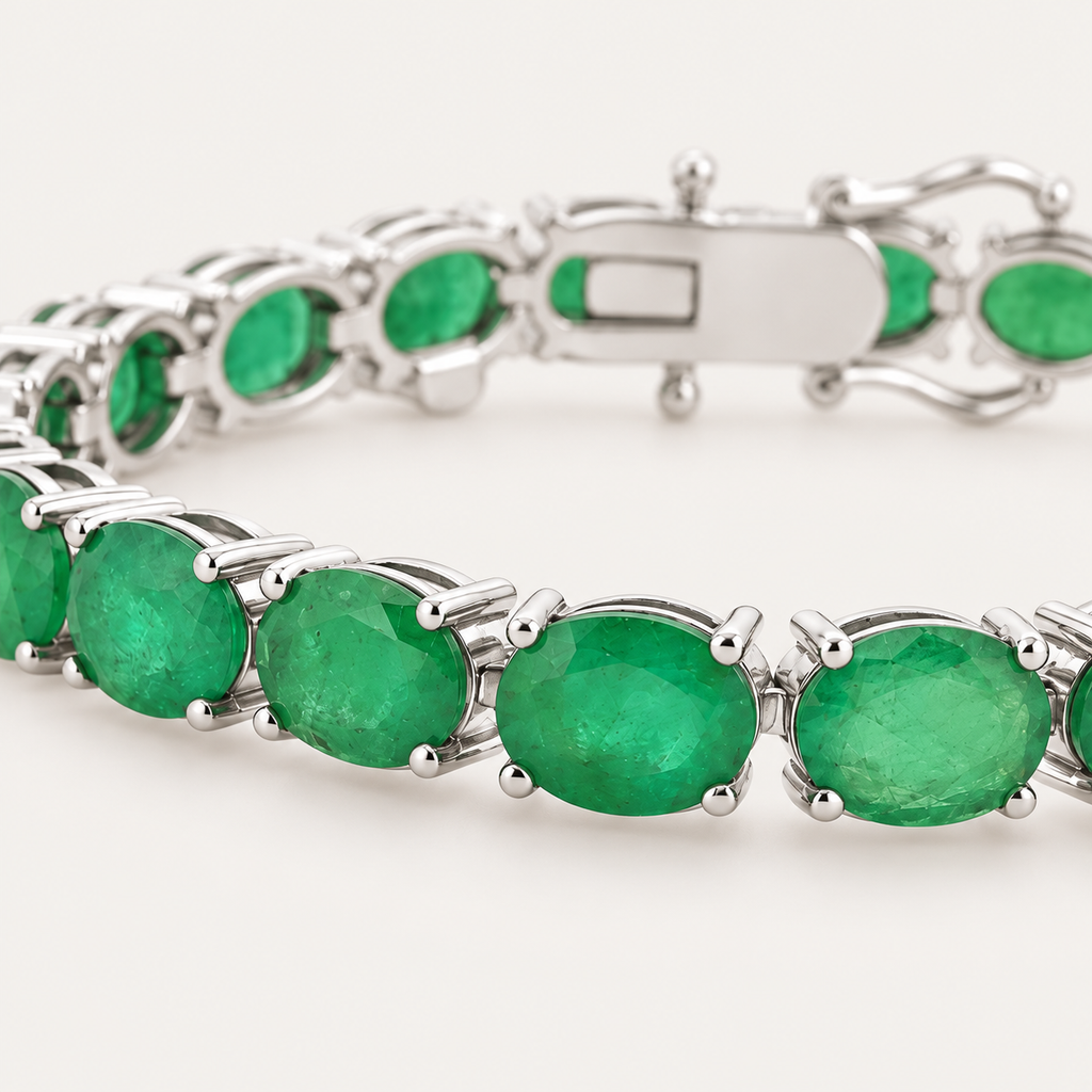 Emilia Emerald Tennis Bracelet