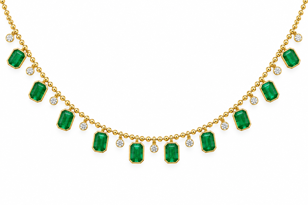 Royal Emerald Necklace By Liviluxe