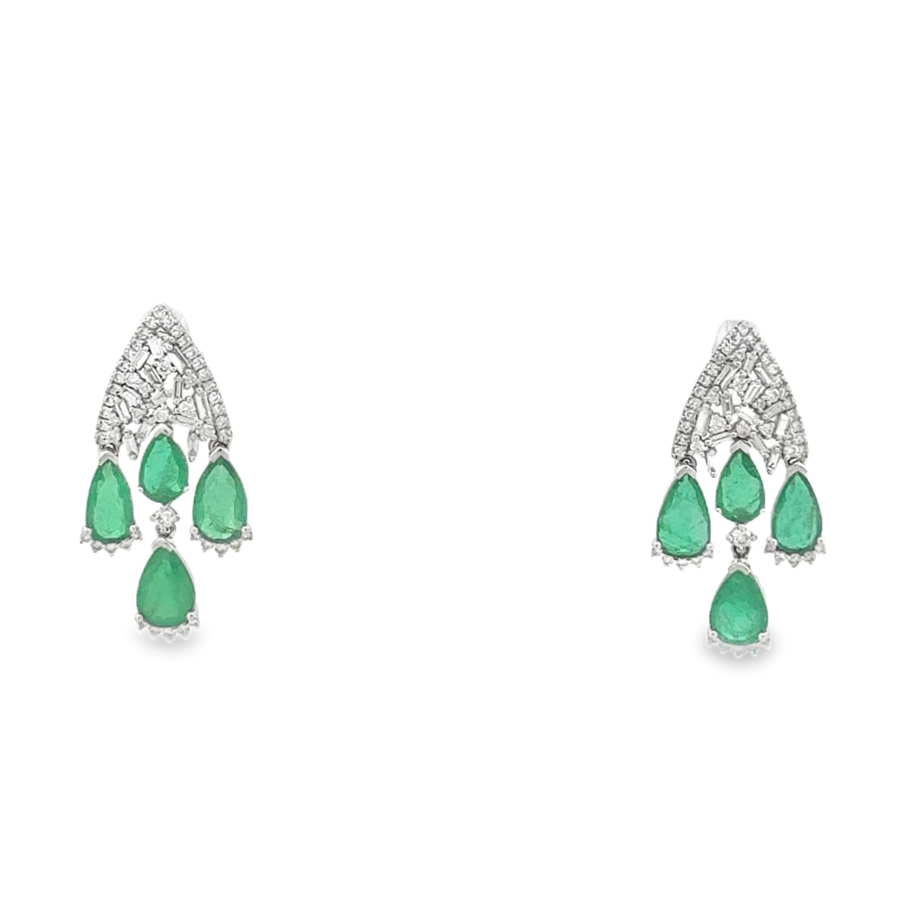 Chandelier Emerald Earrings